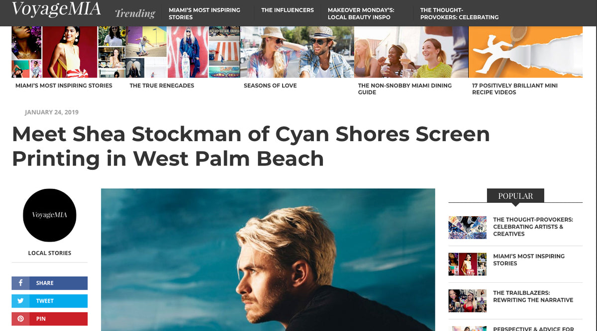 Check out our interview with Voyage Magazine MIA!
