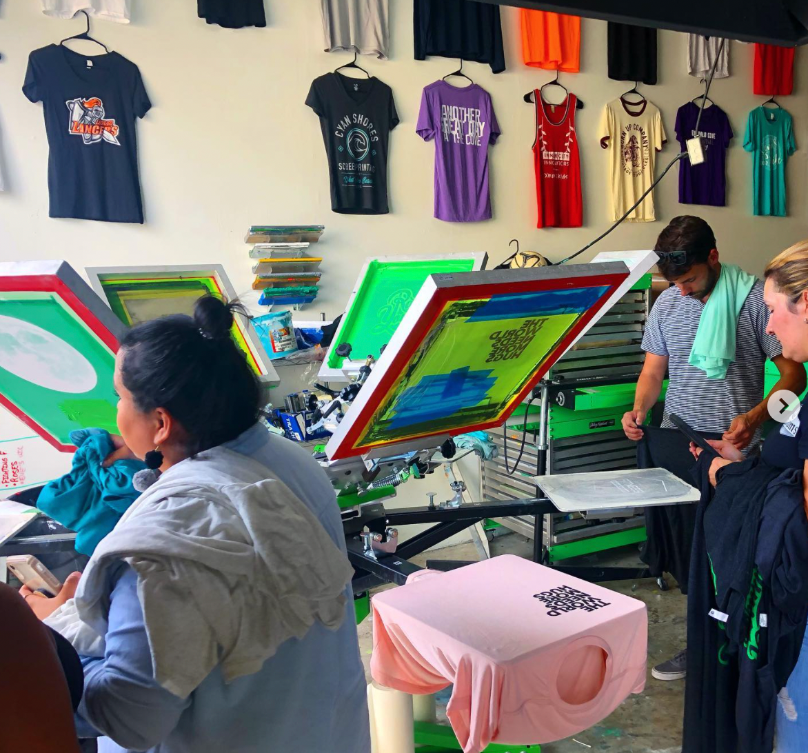 T shirt screen printing training outlet